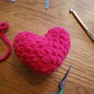 NWOT-Handmade heart stuffed toy-SUPER SOFT